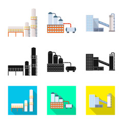 Obraz premium Isolated object of production and structure logo. Set of production and technology stock symbol for web.