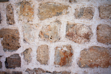 Background of antique stone wall in Turkey,Antalya