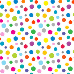 Dotted colorful seamless background