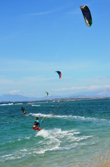 kitesurfer on the beach