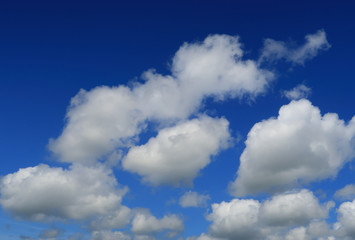 Naklejka na ściany i meble A background scene of clouds and skies