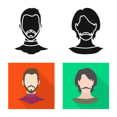 Vector design of professional and photo symbol. Collection of professional and profile vector icon for stock.