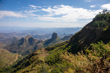 Fototapeta na wymiar Amazing landscape in Simien Mountains National Park, Ethiopia