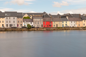 Coloured houses around Corrib River
