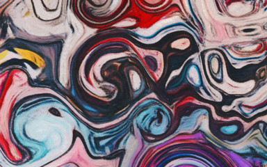 Abstract art pattern for design textile or fabric. Beauty colors backdrop template for decor interior as big size wall print or posters. Oil watercolor and pastel mixed technique painting background.