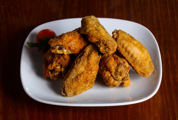 Chicken wings heap