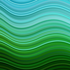 Light Blue, Green vector background with bent lines.