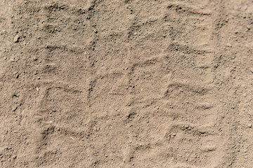  Road dust on a hot summer day close up