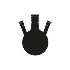 Icon chemical flasks