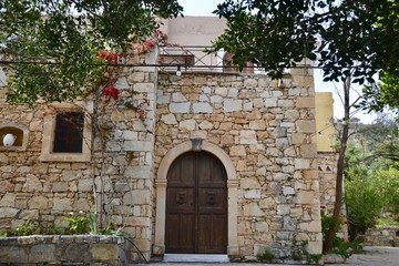 Fototapeta na wymiar Traditional Cretan Village near Heraklion Crete