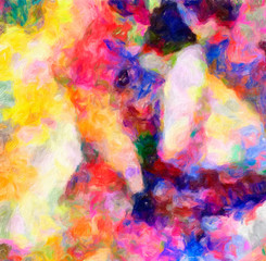 Oil pastel drawing. Abstract color background. Fine art print. Impressionism style abstraction. Modern surrealism painting. Good as wall decor poster. Stock. Surreal design. Handmade texture template.