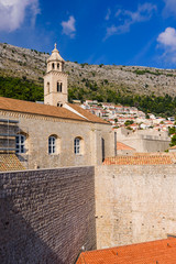 Fototapeta na wymiar Sightseeing of Croatia. Dubrovnik cityscape. Dubrovnik old town, Dalmatia region