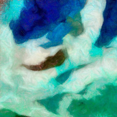 Oil pastel drawing. Abstract color background. Fine art print. Impressionism style abstraction. Modern surrealism painting. Good as wall decor poster. Stock. Surreal design. Handmade texture template.