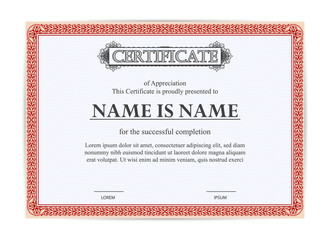 Vintage certificate of appreciation award template. Template diploma border for use in design. Eps10 - vector.