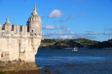 Belem Tower on the Tago river