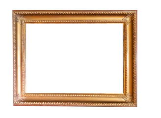 Frame picture antique antiques isolated on white background