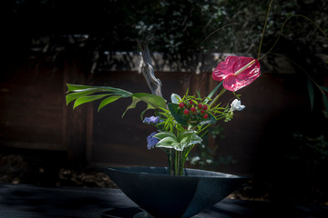 Ikebana Flower Arrangement