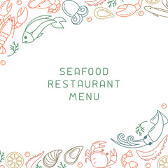 Decor concept with seafood elements