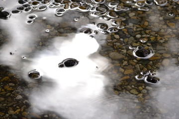 An abstract effect in real water