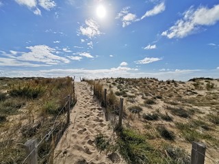 beach summer france holiday blue sky