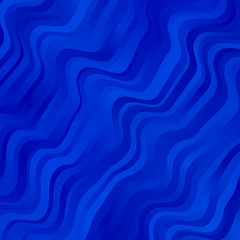 Light BLUE vector background with bent lines.