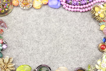 Decorations in the background