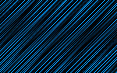 Abstract blue background, black and blue diagonal lines and strips, modern shiny template