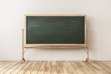 Fototapeta Bright classroom with empty blackboard obraz