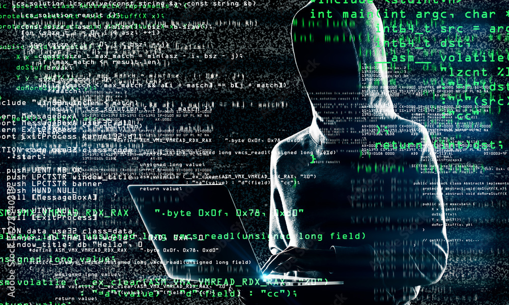 Aufkleber coding and theft concept