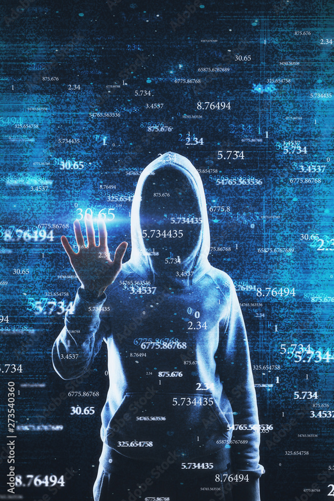 Aufkleber software and hacking concept