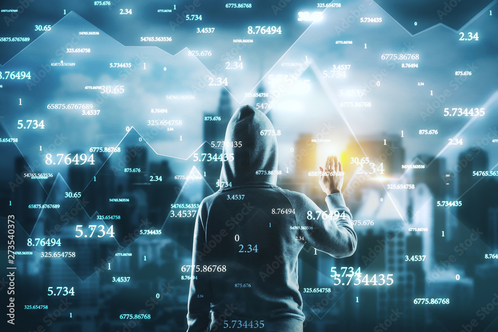 Poster Software and hacking concept