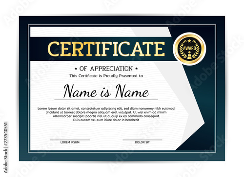 modern certificate of appreciation award template template modern certificate of appreciation design