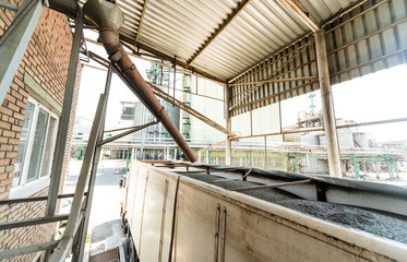 Probe tester. Automatic control system, testing machine at graine elevator terminal. Collect wheat for quality analysis.