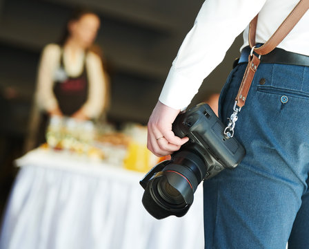 photographer at work. event and catering service