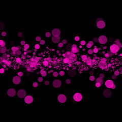 beautiful festive light flashes on a black background