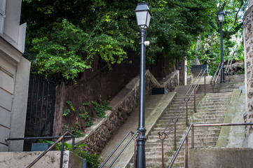 The stairs of Montmartre - Paris, France