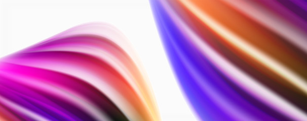 Color flowing waves, liquid conceptual abstract background
