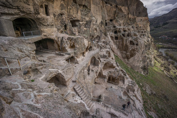 cave town vardsia ancient caucasus settlement