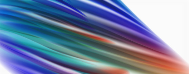 Modern Liquid color flow on white - colorful flow poster. Techno Wave Liquid shape in white color background. Design for your design project