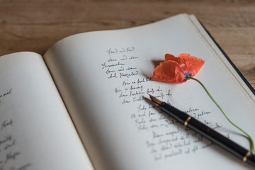 Gedicht, Blumen, Stillleben