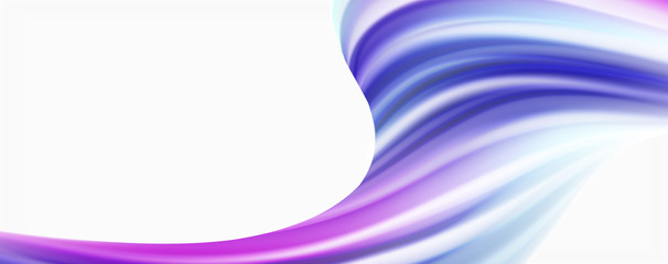 Glossy colorful liquid waves abstract background,, modern techno lines