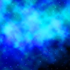 Obraz premium Dark BLUE vector texture with beautiful stars.