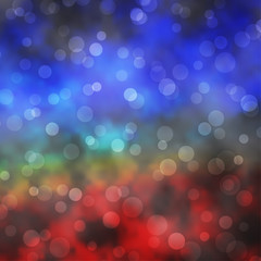 Dark Multicolor vector background with circles.