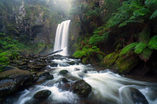 Hopetoun Falls a popular waterfall in the Otway Ranges on the Great Ocean Road near Apollo Bay