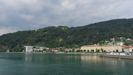 Fototapeta premium Stadtpanorama Bregenz am Bodensee
