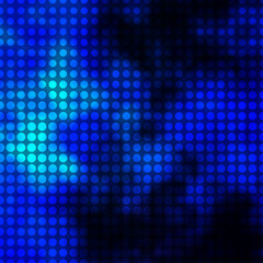 Dark BLUE vector background with circles.