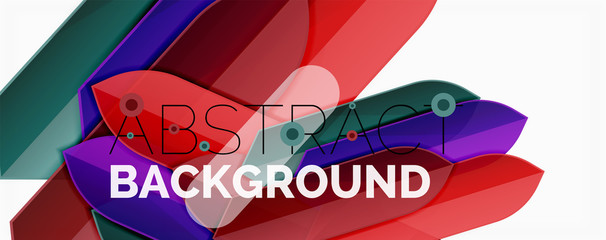 Color lines, modern geometric abstract background. Minimalistic design, creative concept, stripes with arrows and triangle shapes