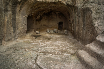 cave town vardsia antique georgian monastery