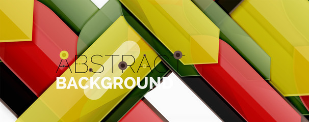 Color lines, modern geometric abstract background. Minimalistic design, creative concept, stripes with arrows and triangle shapes