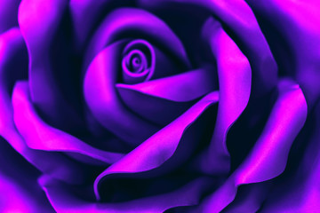 Beautiful ultraviolet flower made of synthetic material . Abstract blurred background. Selective focus. Modern abstract wedding template with flower 